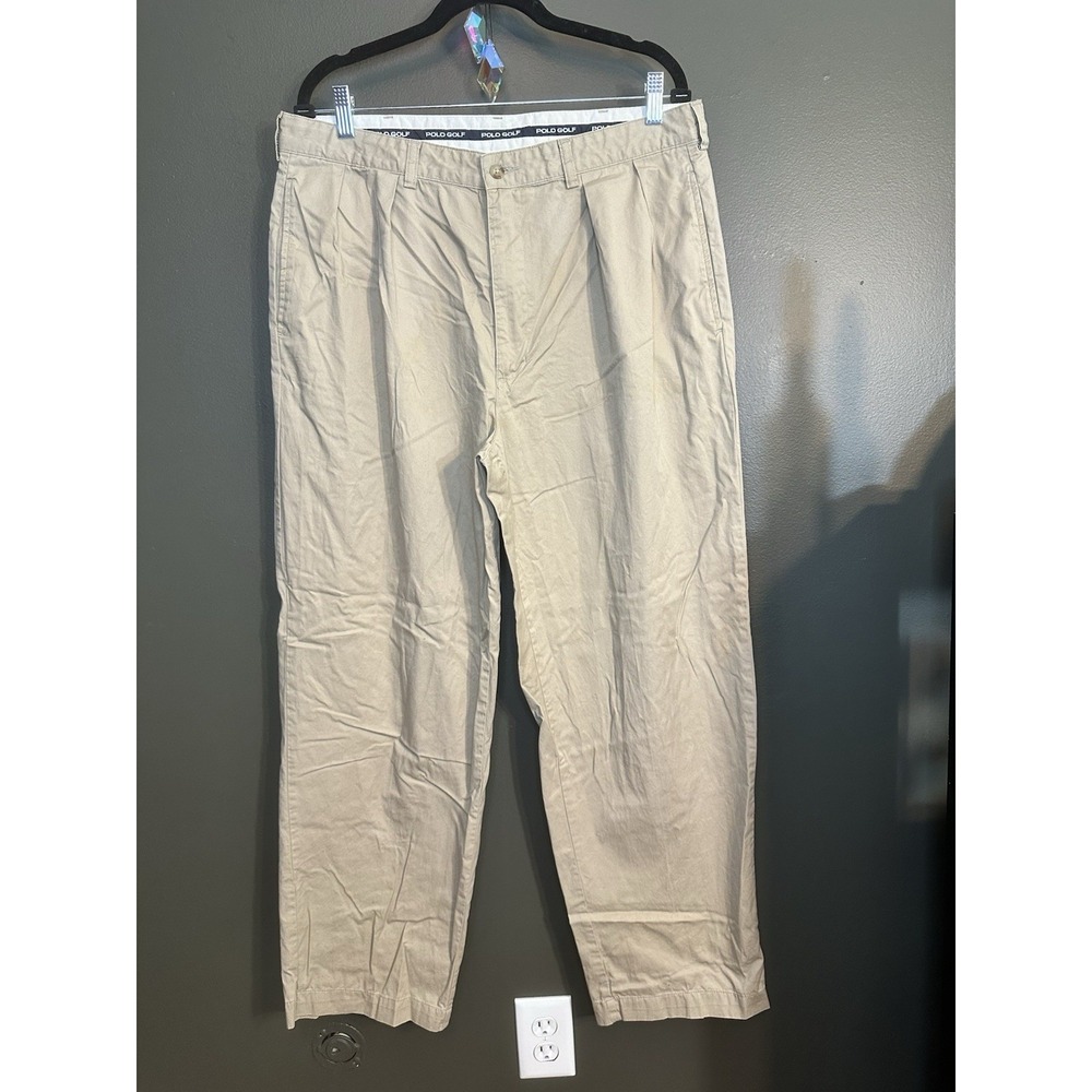 Polo Golf Khaki 100% Cotton Slacks Pants 36 X 30